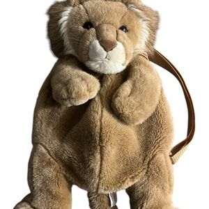 Vintage Aurora "Backpack Buddies" Plush Bag Lion Animal Doll 18" w/ Tag